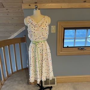 Spenser Jeremy Polka Dot Silk Sundress